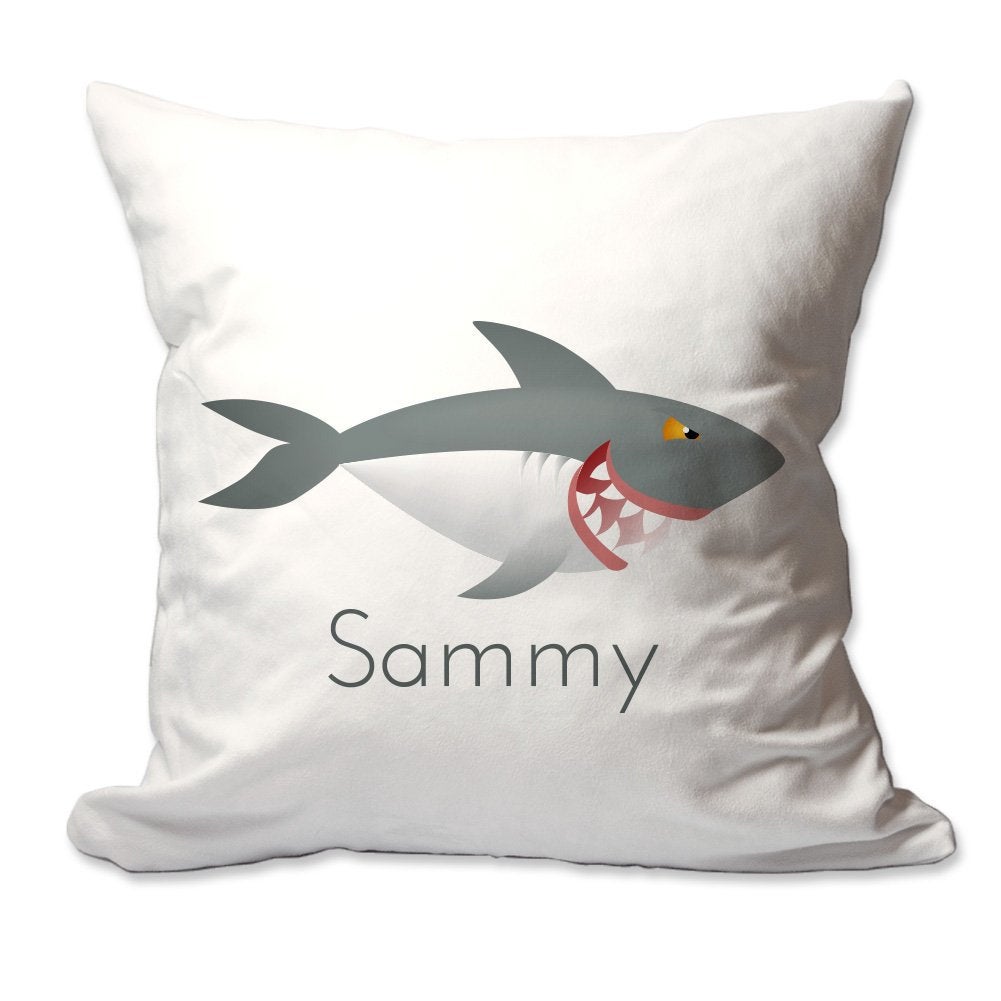Personalized Shark Throw Pillow  - Cover Only OR Cover with Insert