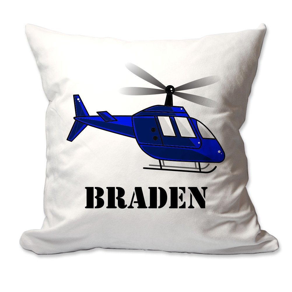 Personalized Helicopter Throw Pillow  - Cover Only OR Cover with Insert