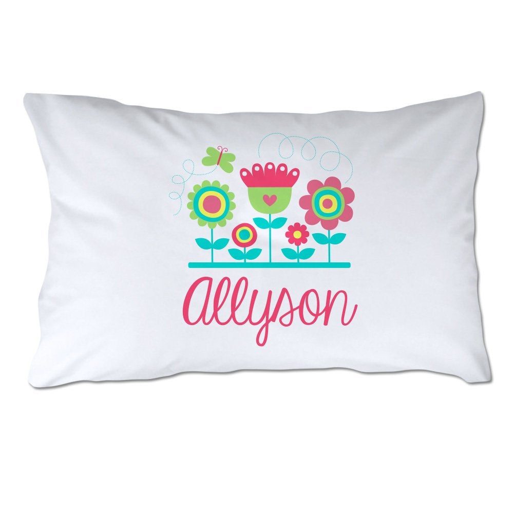 Personalized Flower Pillowcase