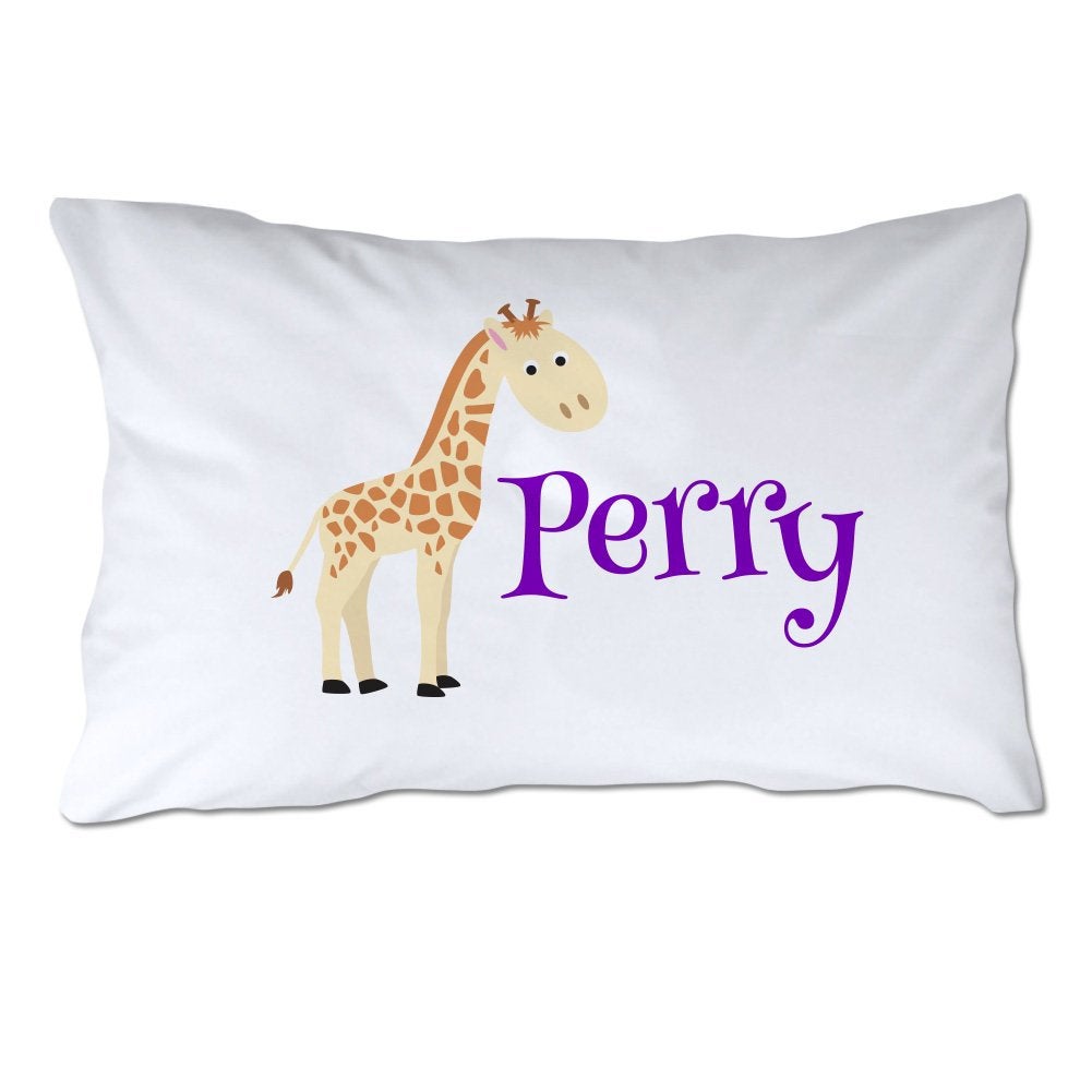 Personalized Giraffe Pillowcase
