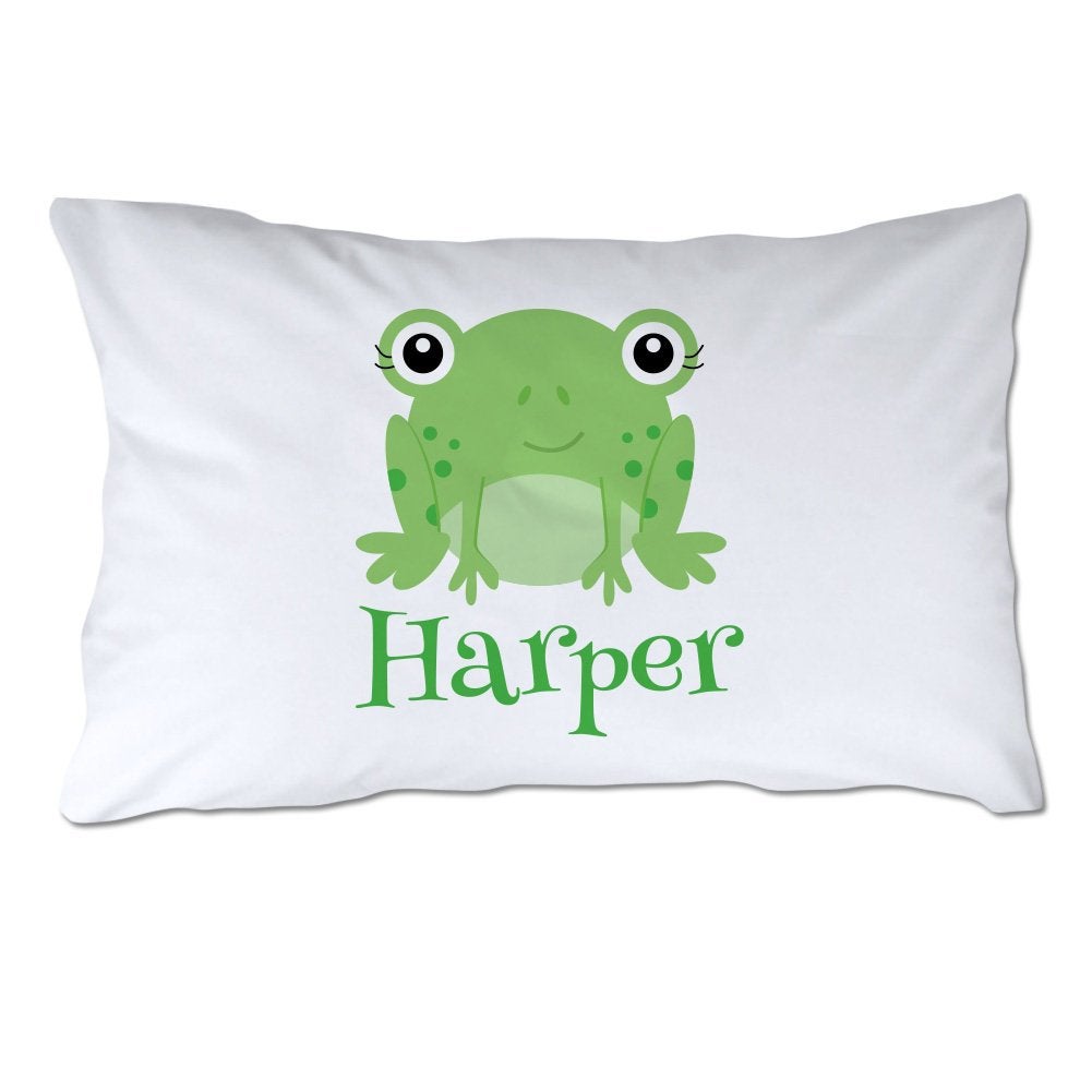 Personalized Frog Pillowcase
