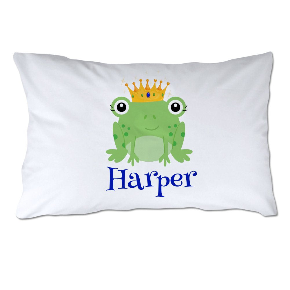 Personalized Frog Prince Pillowcase