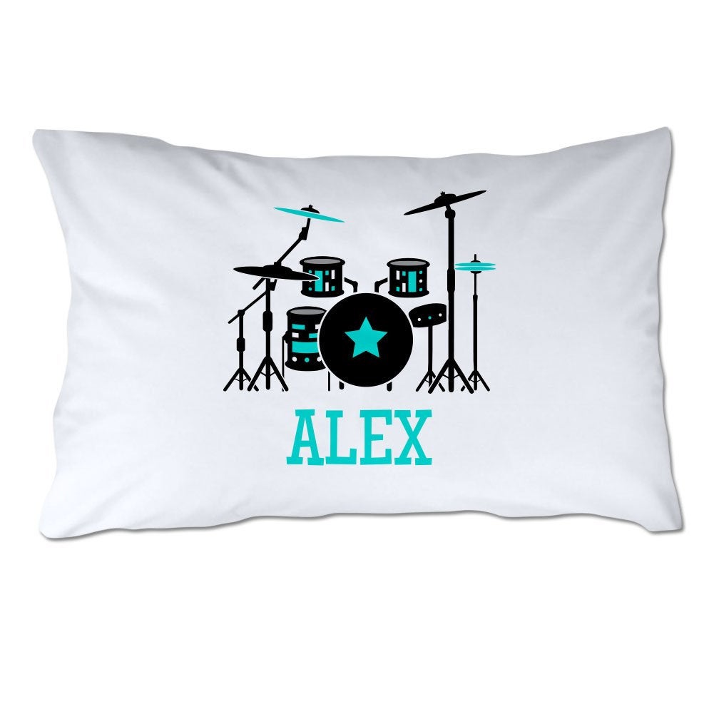 Personalized Drum Set Pillowcase