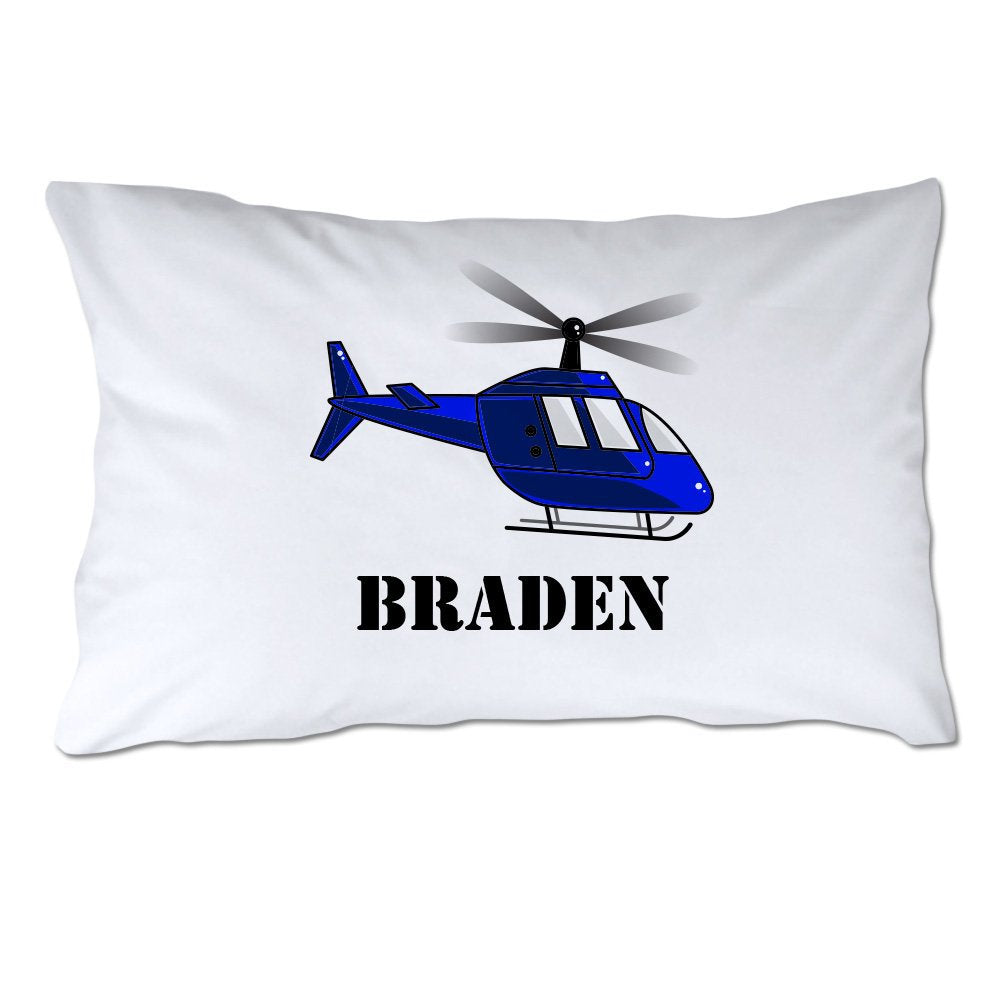 Personalized Helicopter Pillowcase