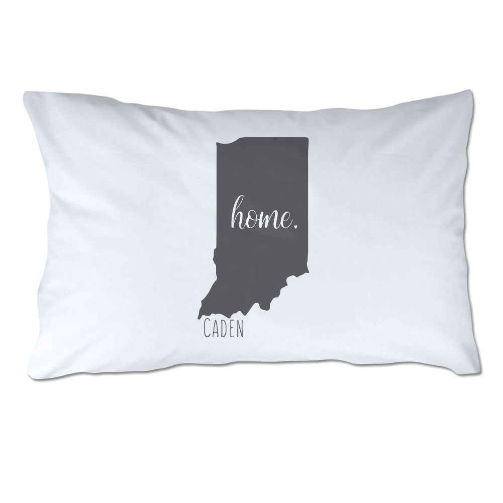 Personalized State of Indiana Home Pillowcase