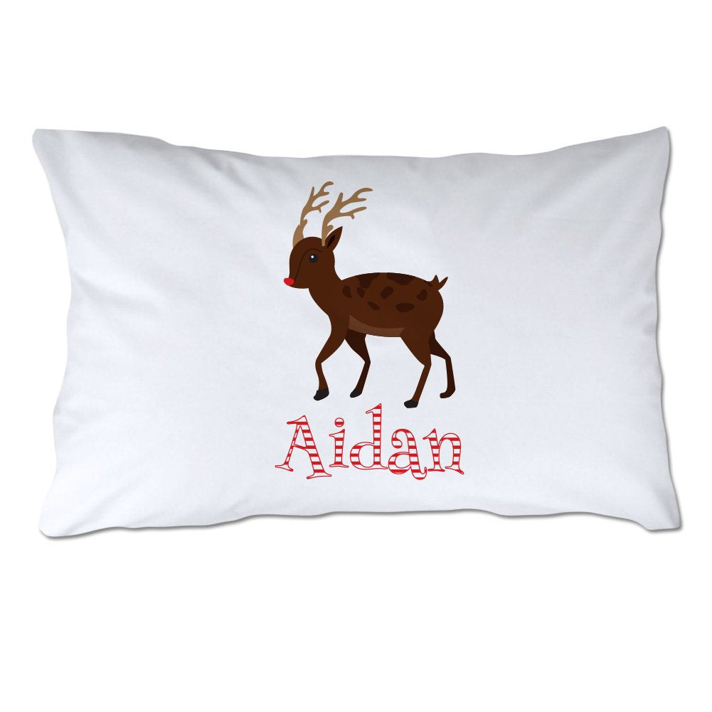 Personalized Rudolph Pillowcase