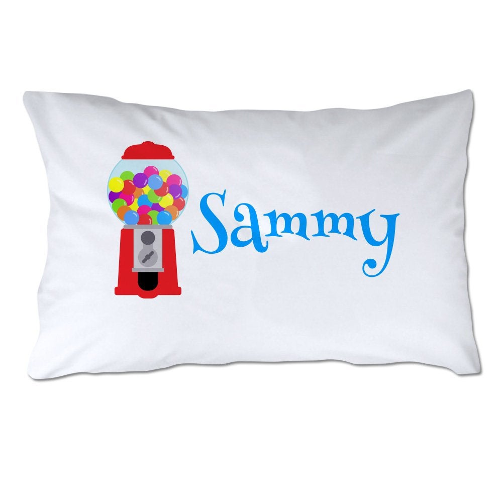 Personalized Toddler Size Gumball Machine Pillowcase with Pillow Included