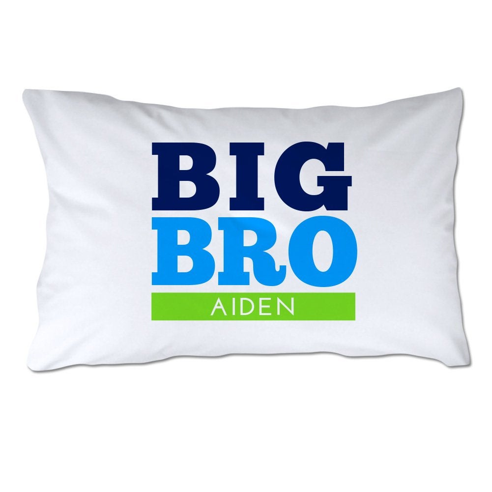 Personalized Toddler Size Big Brother Pillowcase with Pillow Included