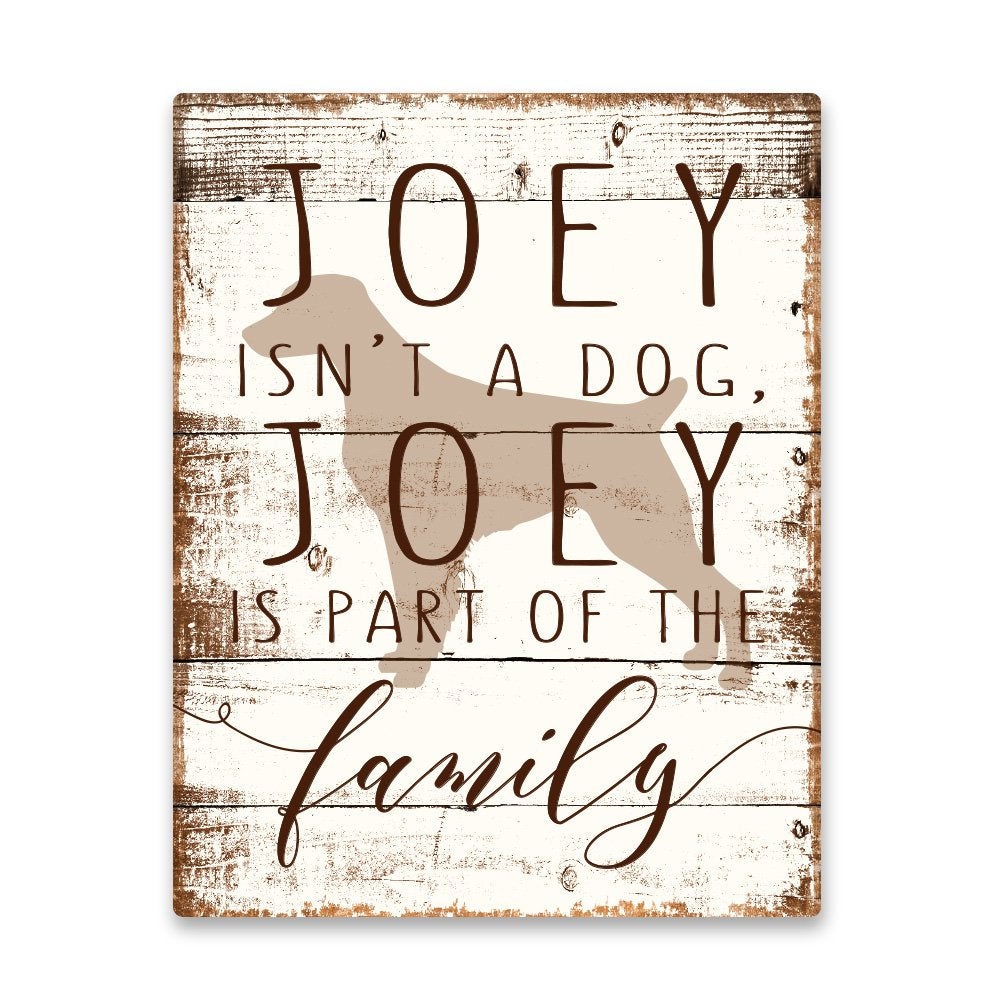 Personalized Brittany is Part of the Family Metal Wall Art