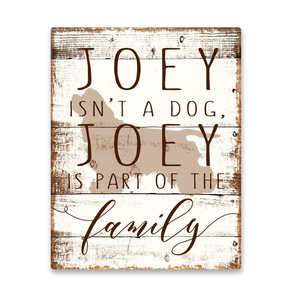Personalized Cavalier is Part of the Family Metal Wall Art