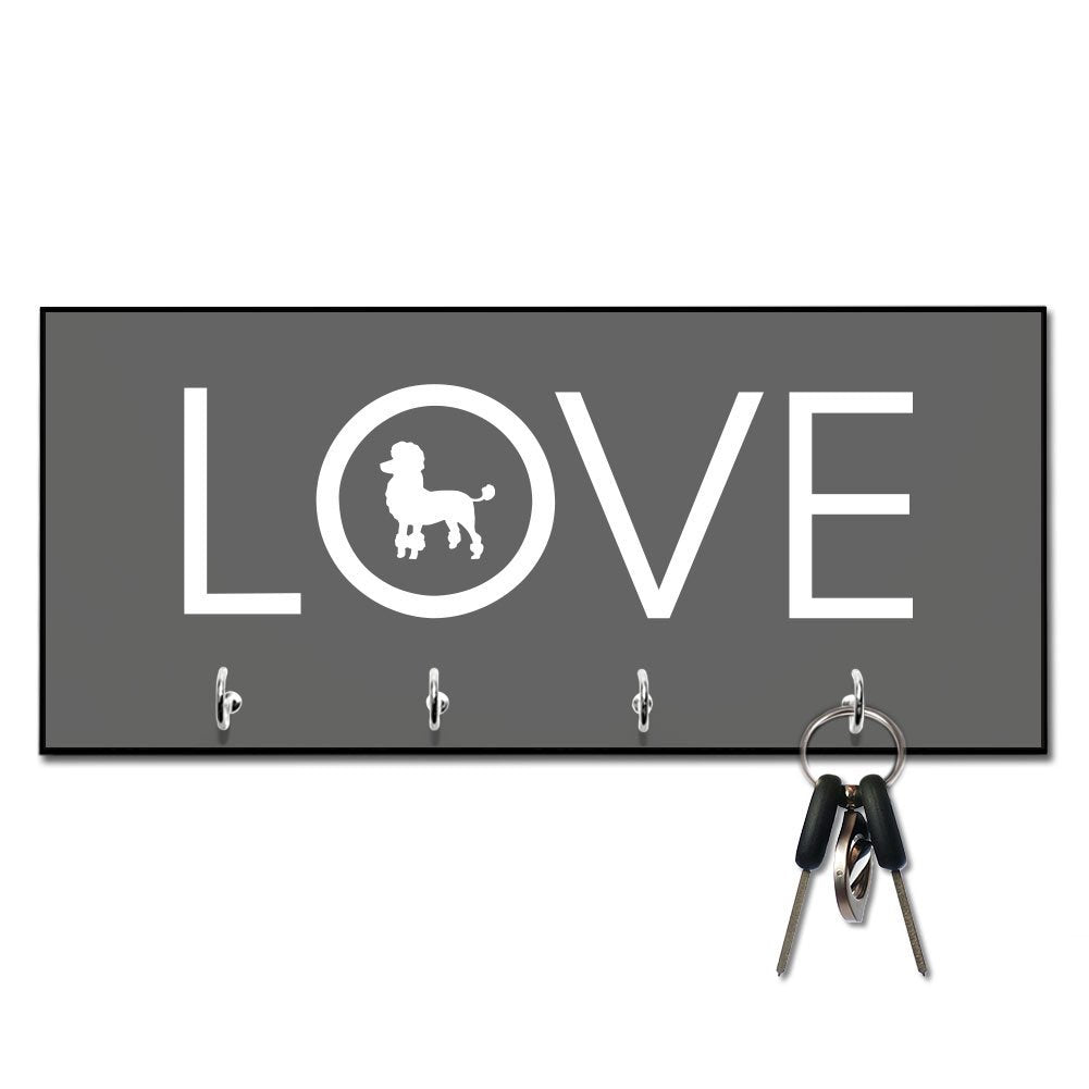 Love Poodle Key and Leash Hanger