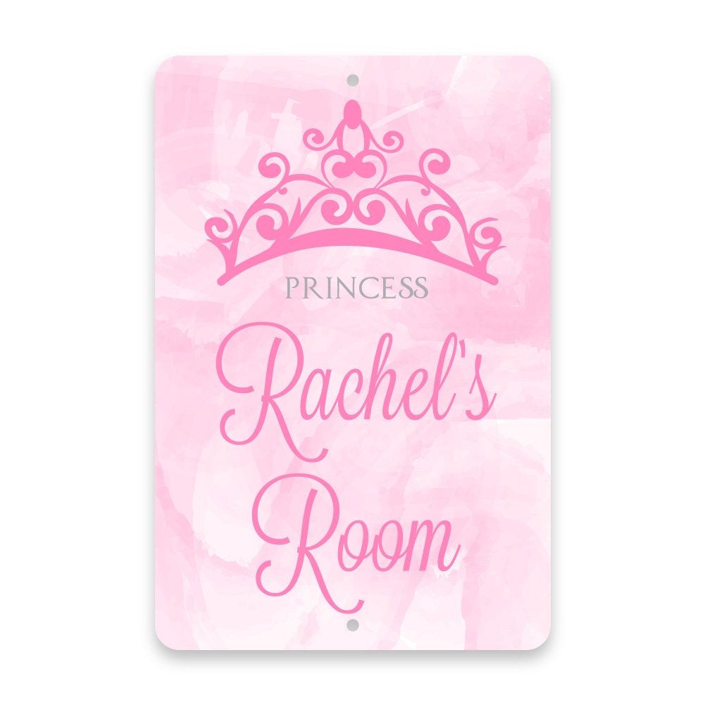 Personalized Princess Metal Room Sign