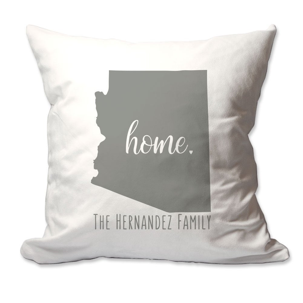 Personalized State of Arizona Home Throw Pillow  - Cover Only OR Cover with Insert