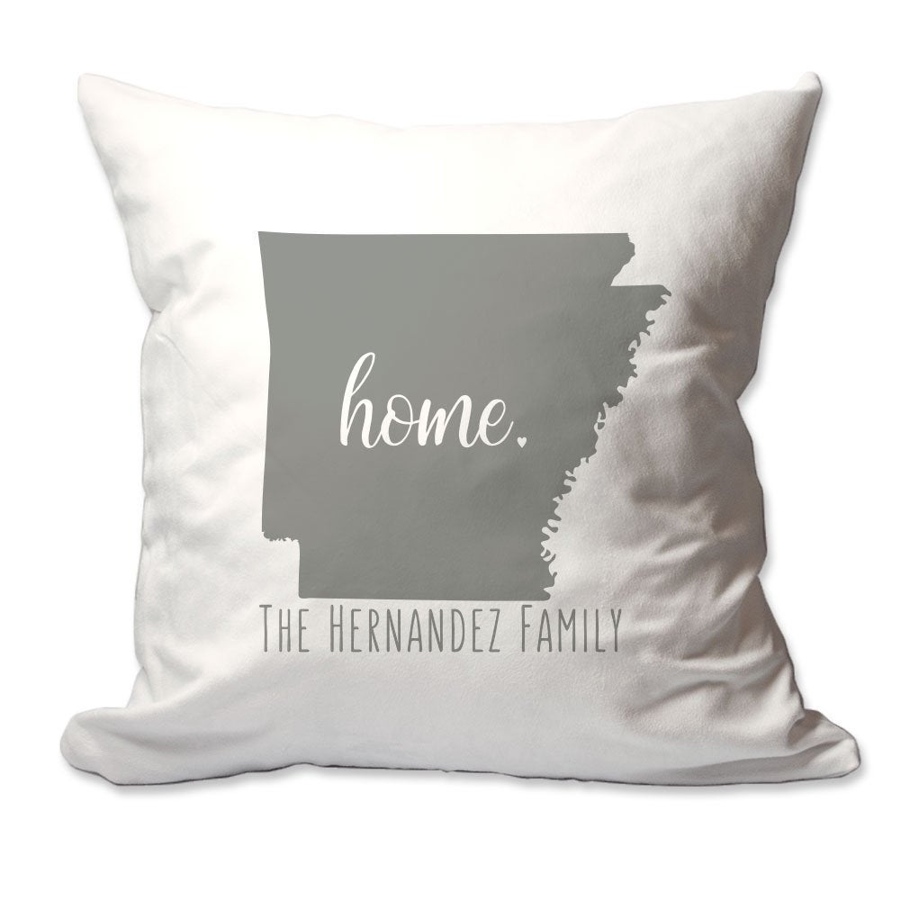 Personalized State of Arkansas Home Throw Pillow  - Cover Only OR Cover with Insert