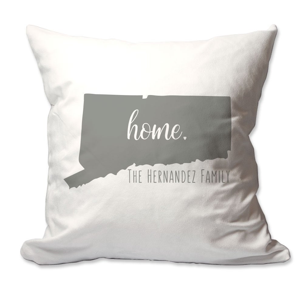Personalized State of Connecticut Home Throw Pillow  - Cover Only OR Cover with Insert