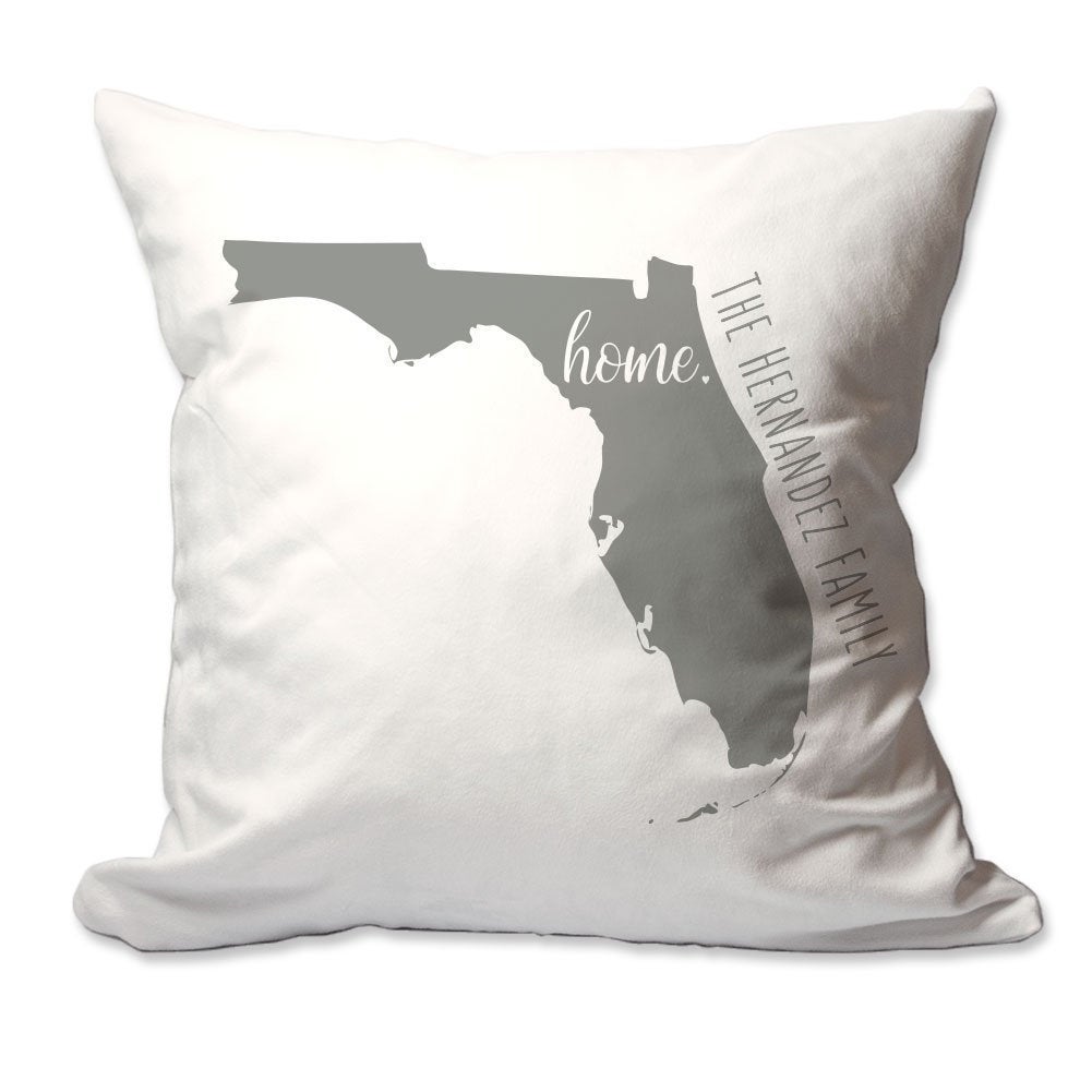 Personalized State of Florida Home Throw Pillow  - Cover Only OR Cover with Insert