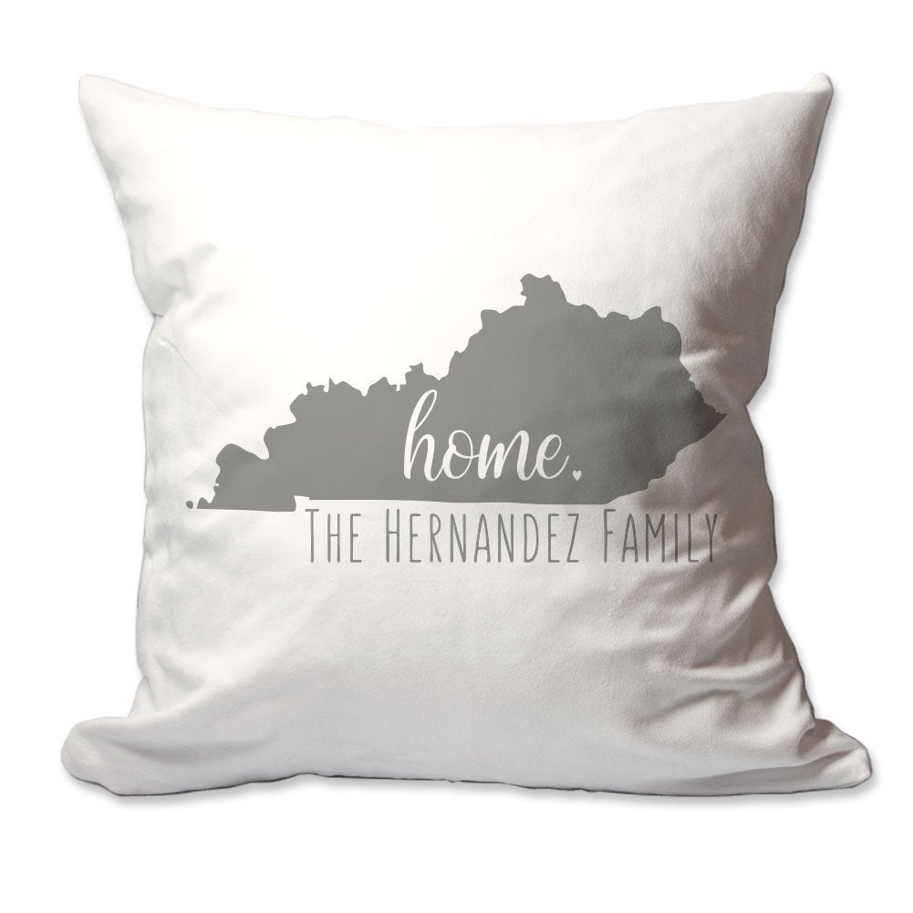 Personalized State of Kentucky Home Throw Pillow  - Cover Only OR Cover with Insert