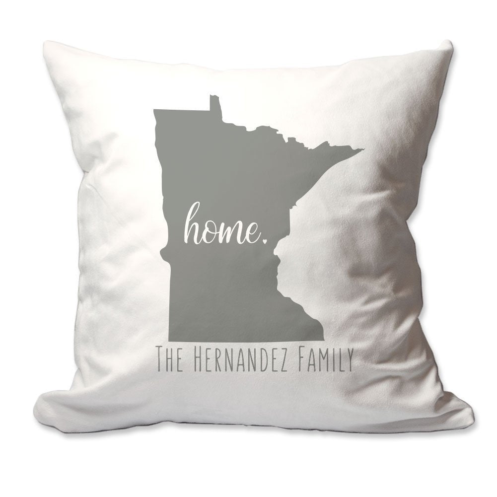 Personalized State of Minnesota Home Throw Pillow  - Cover Only OR Cover with Insert