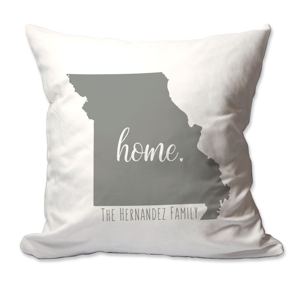 Personalized State of Missouri Home Throw Pillow  - Cover Only OR Cover with Insert