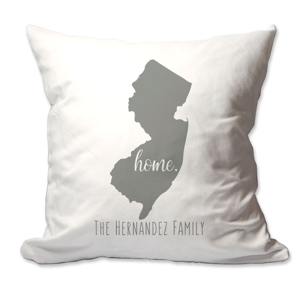 Personalized State of New Jersey Home Throw Pillow  - Cover Only OR Cover with Insert