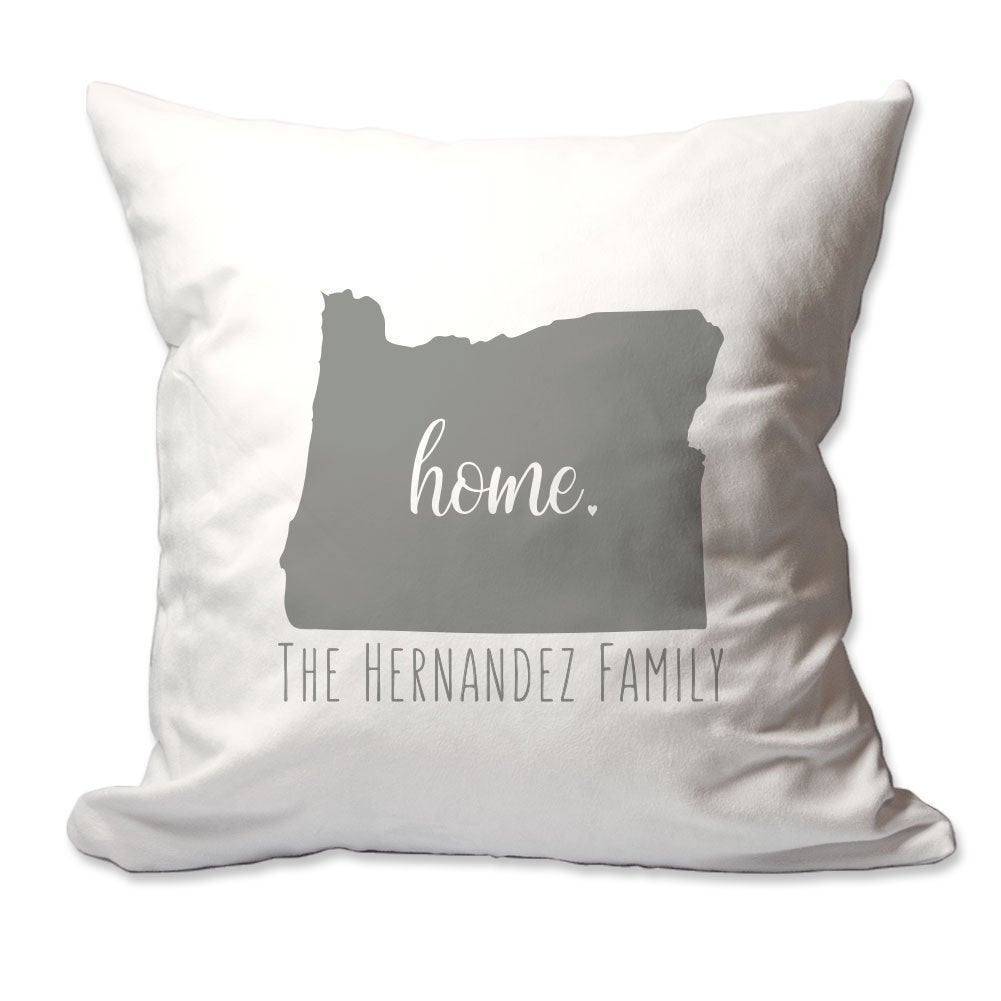 Personalized State of Oregon Home Throw Pillow  - Cover Only OR Cover with Insert