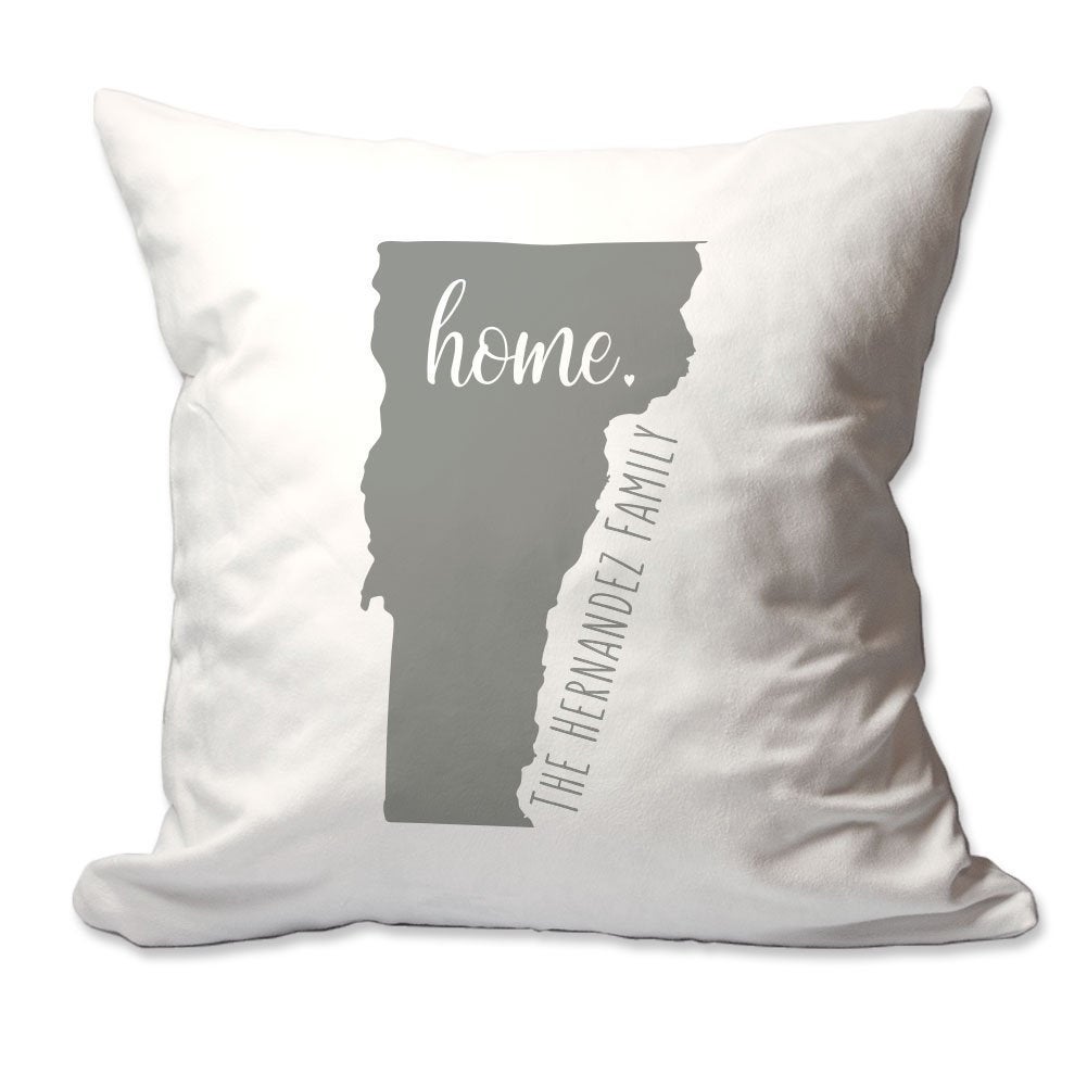 Personalized State of Vermont Home Throw Pillow  - Cover Only OR Cover with Insert