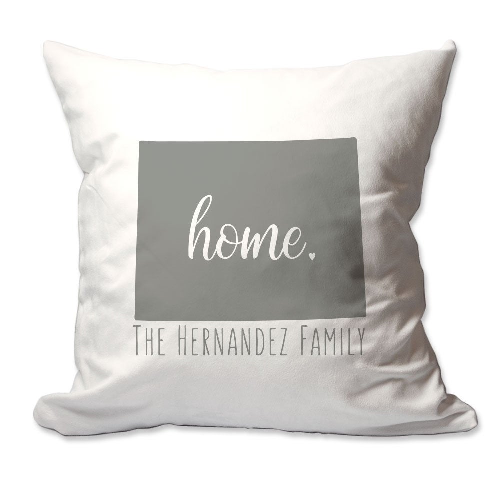 Personalized State of Wyoming Home Throw Pillow  - Cover Only OR Cover with Insert