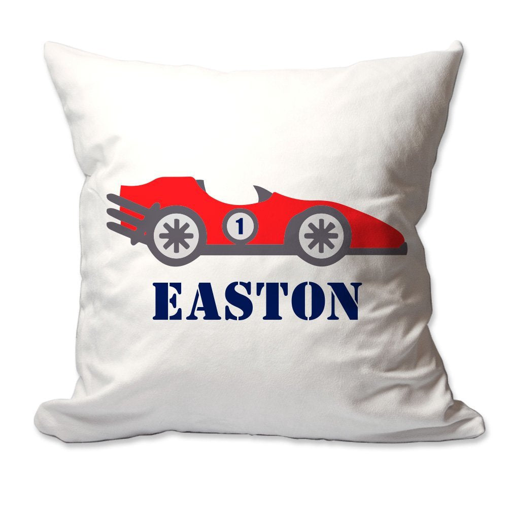 Personalized Racecar Throw Pillow  - Cover Only OR Cover with Insert