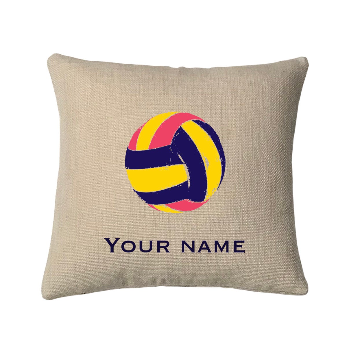 Personalized Volleyball Mini Throw Pillow