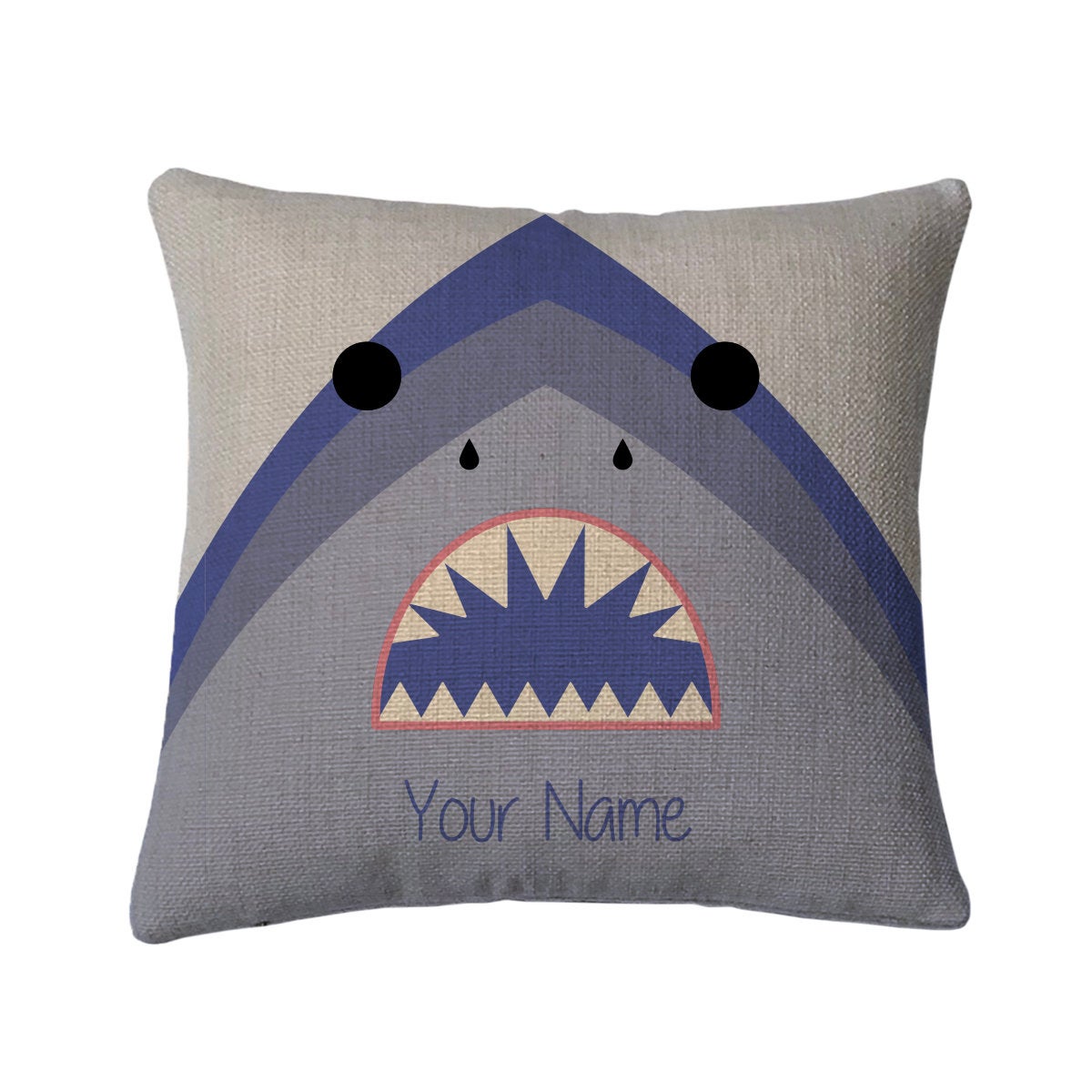 Personalized Shark Mini Throw Pillow