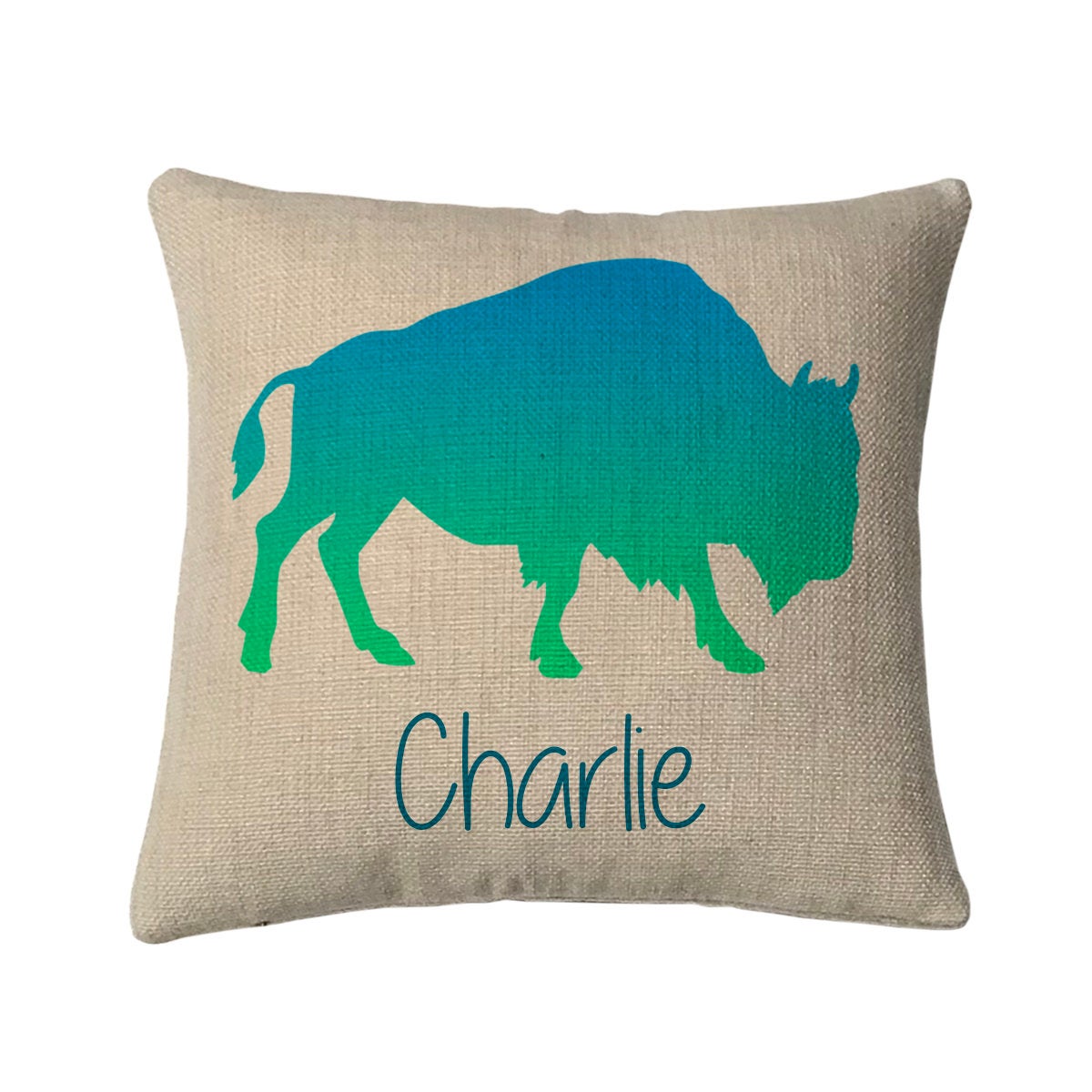 Personalized Buffalo Mini Throw Pillow