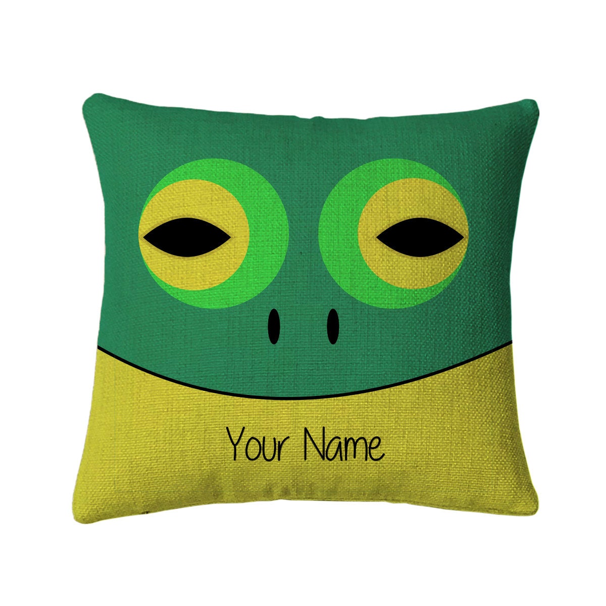 Personalized Frog Mini Throw Pillow