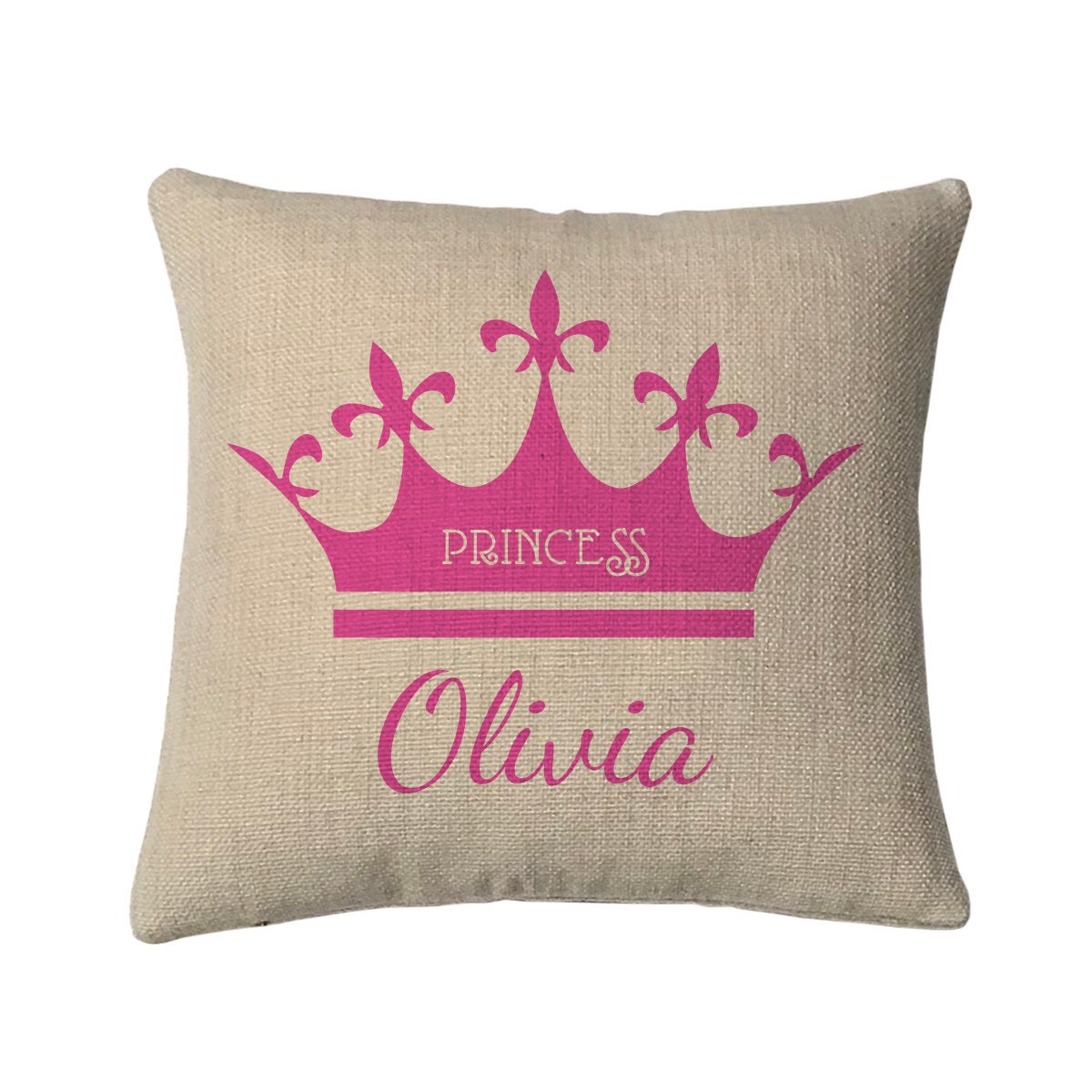 Personalized Princess Mini Throw Pillow
