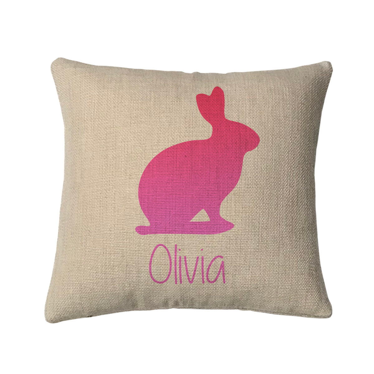 Personalized Rabbit Mini Throw Pillow