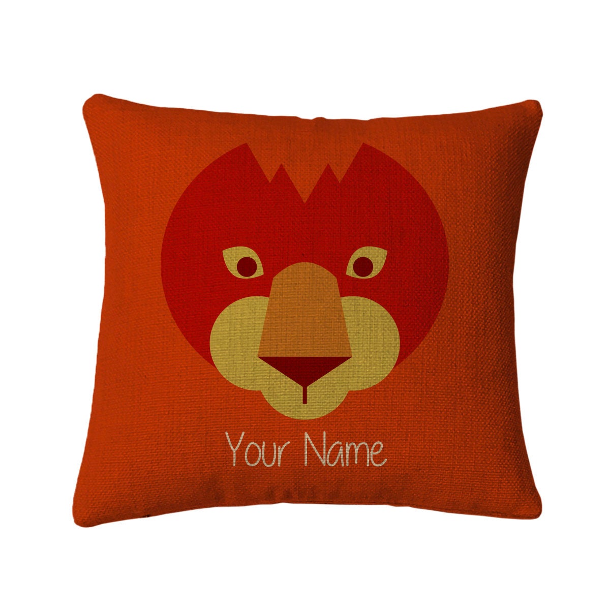Personalized Lion Mini Throw Pillow