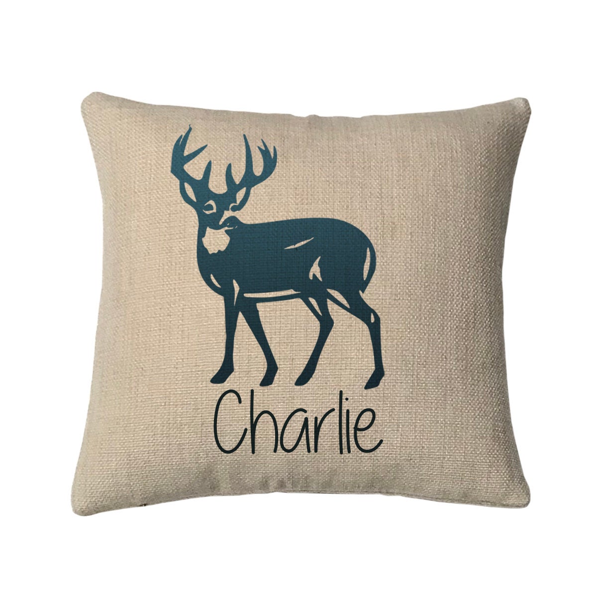 Personalized Deer Mini Throw Pillow