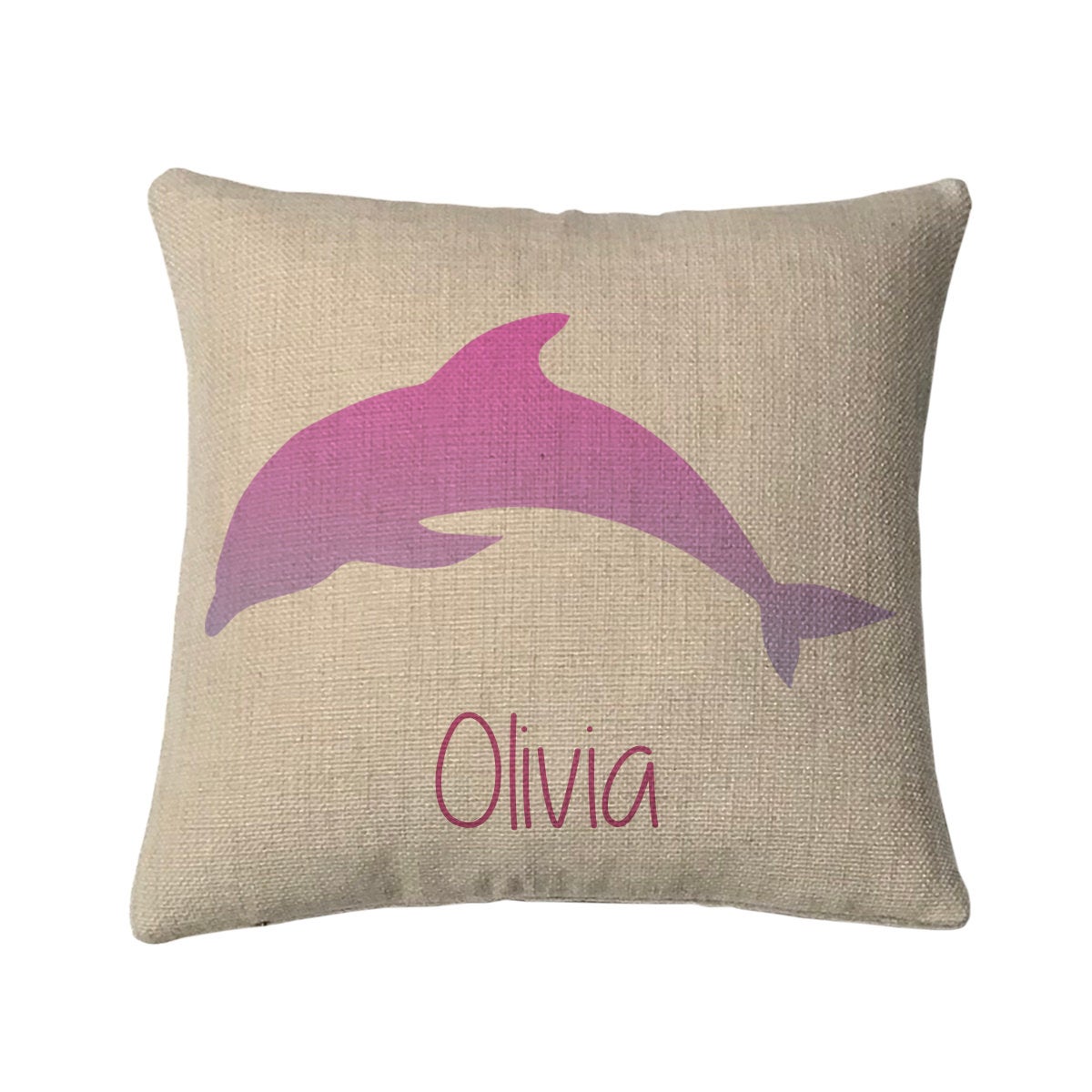Personalized Dolphin Mini Throw Pillow