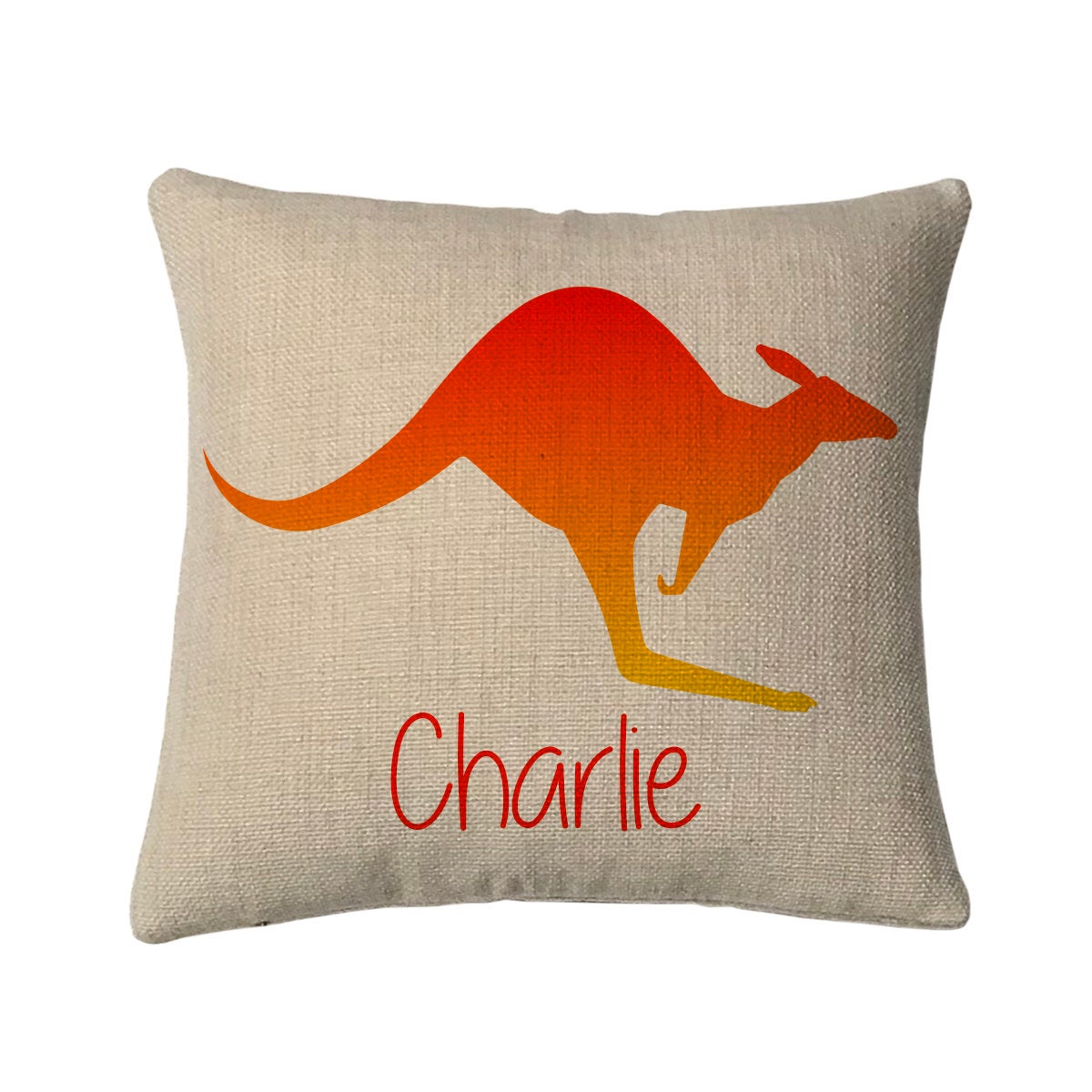 Personalized Kangaroo Mini Throw Pillow