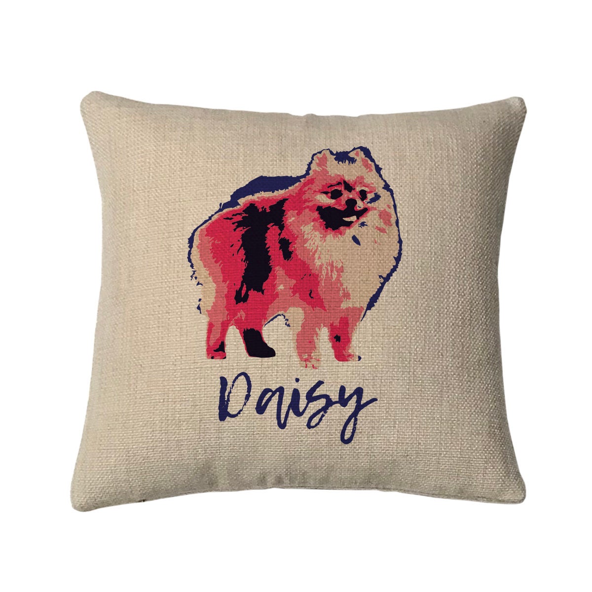 Personalized Love Pomeranian Mini Throw Pillow