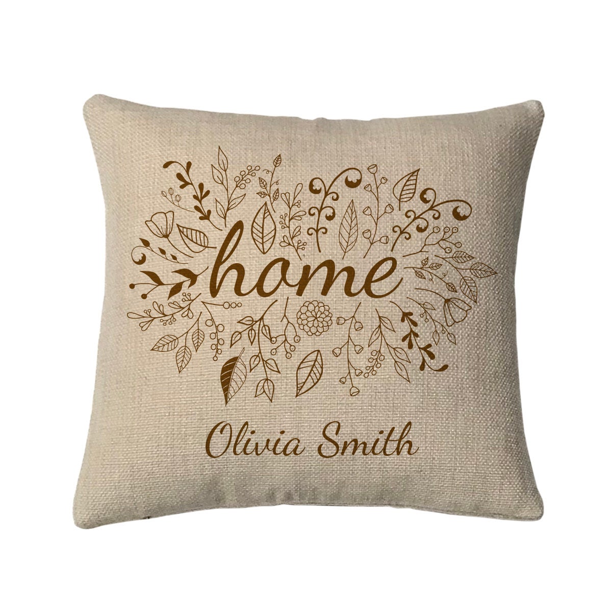Personalized Home Mini Throw Pillow Measures 9.5 Inches X 9.5 Inches (Insert is included) Complete Very Small Throw Pillow